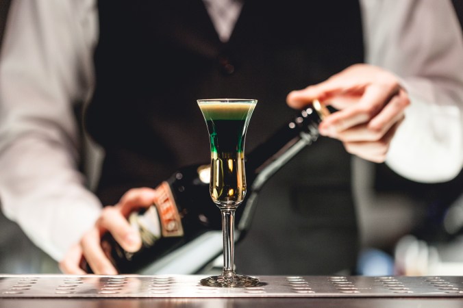 Precision in drinking inside Tokyo 365. Photo by Krystal Ramirez